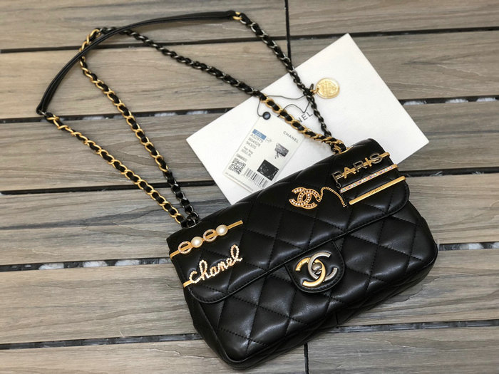 Chanel Small Flap Bag Black AS2979