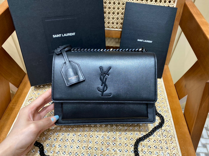 Saint Laurent Medium Sunset Bag Black 442906