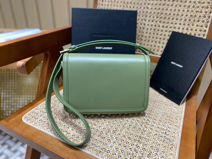 Saint Laurent Solferino Medium Satchel Green 634305