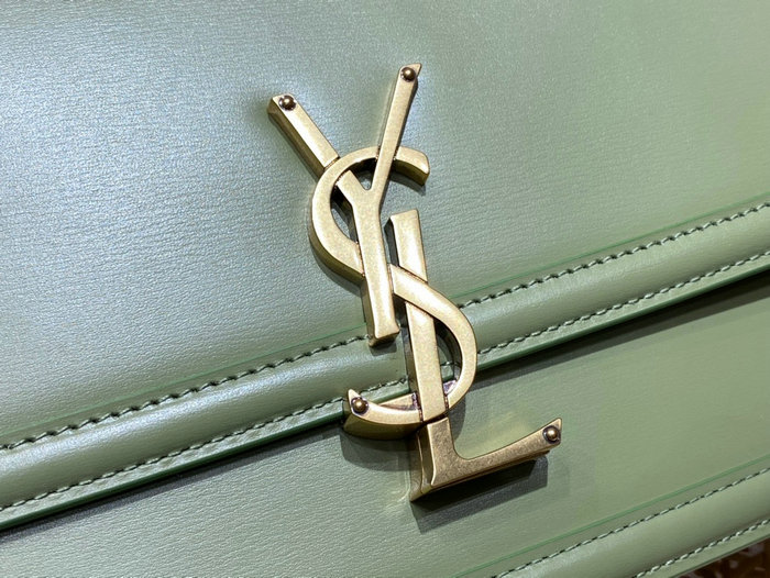 Saint Laurent Solferino Medium Satchel Green 634305