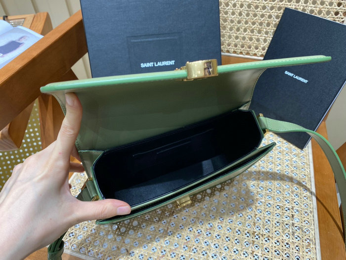 Saint Laurent Solferino Medium Satchel Green 634305