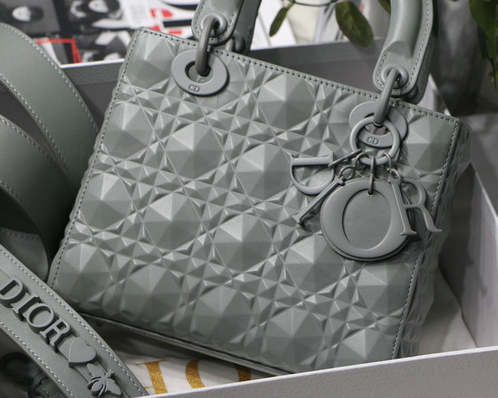 Small Lady Dior My Abcdior Bag Grey DM6004