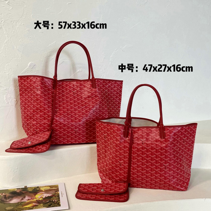 Goyard Saint Louis Tote Red G6001