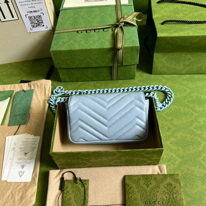 Gucci GG Marmont belt bag Blue 699757