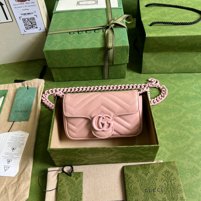 Gucci GG Marmont belt bag Pink 699757