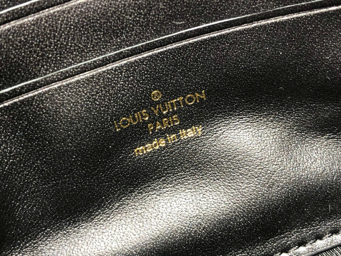 Louis Vuitton Wallet On Strap Bubblegram Black M81399