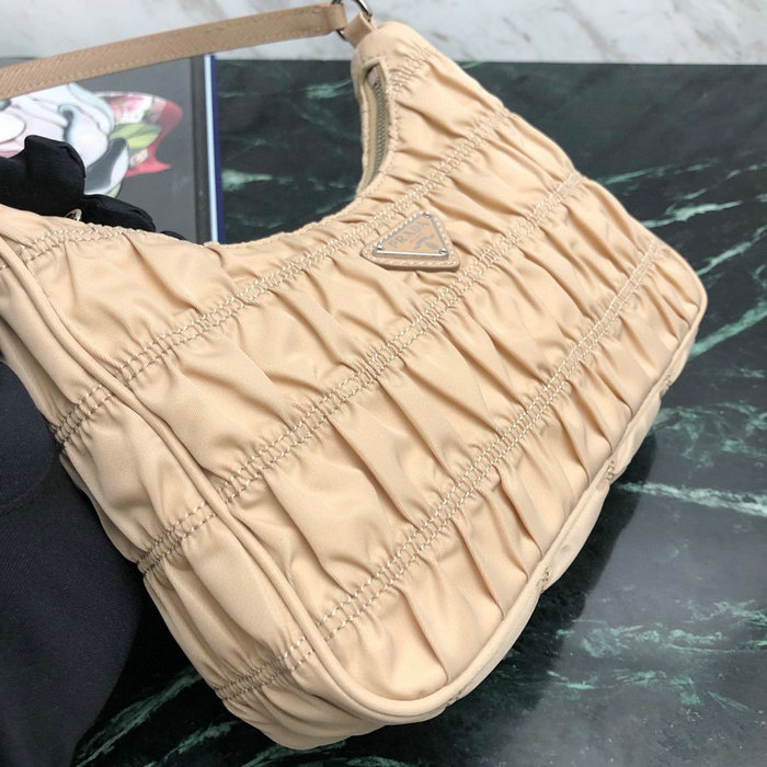 Prada Nylon Hobo bag Beige 1NE204