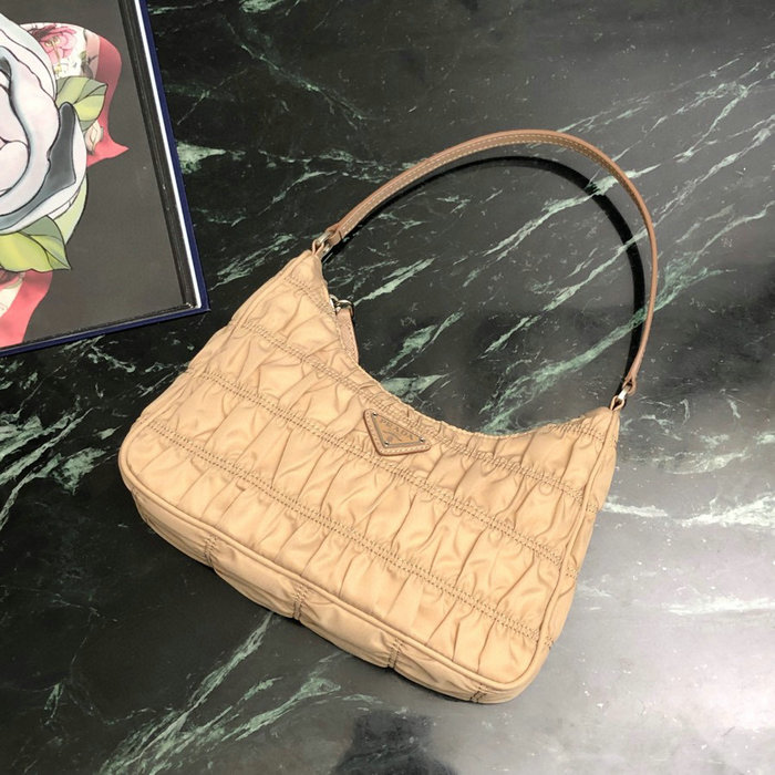 Prada Nylon Hobo bag Beige 1NE204