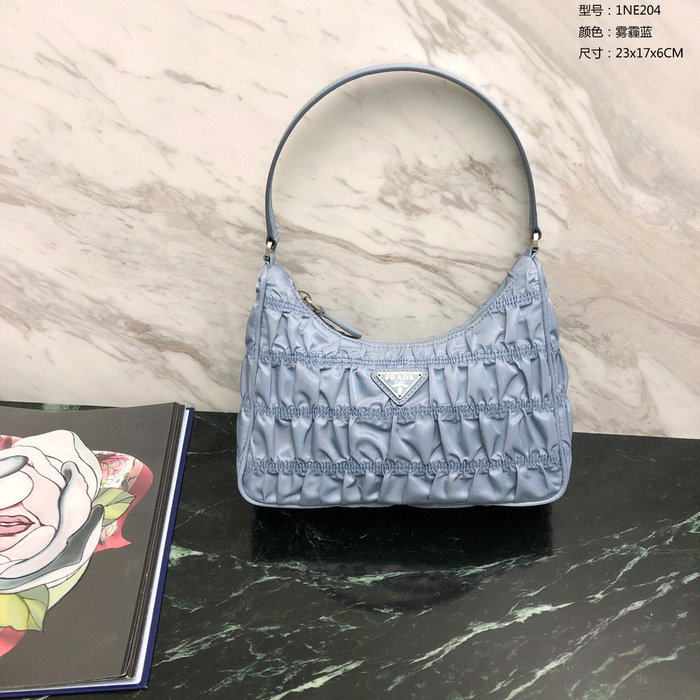 Prada Nylon Hobo bag Blue 1NE204