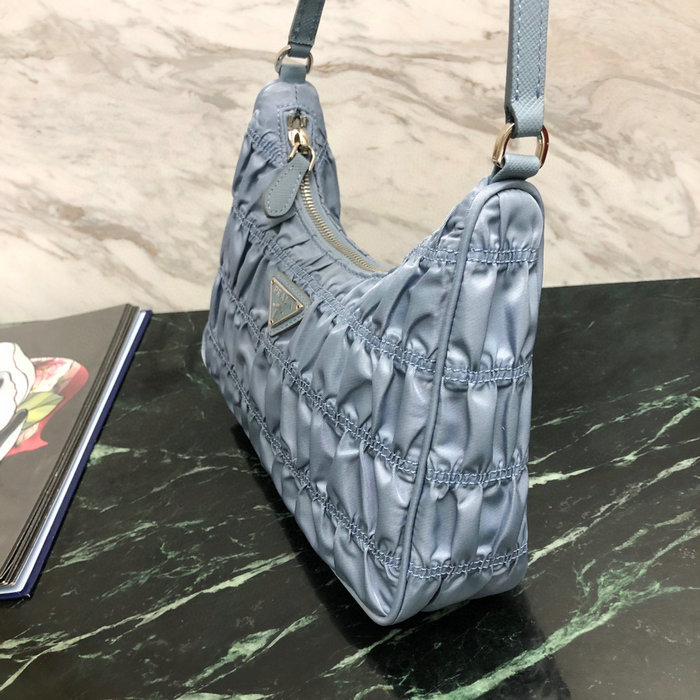 Prada Nylon Hobo bag Blue 1NE204