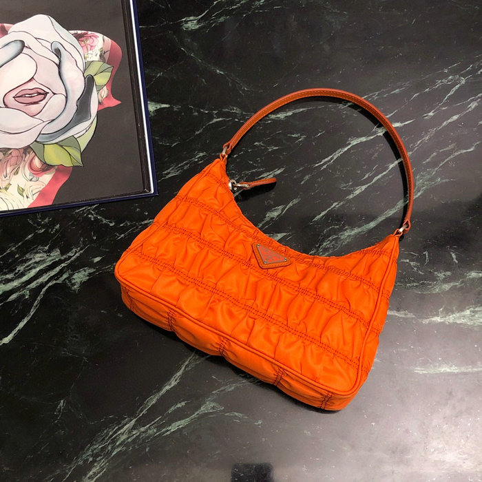 Prada Nylon Hobo bag Orange 1NE204