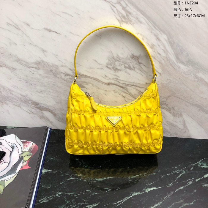 Prada Nylon Hobo bag Yellow 1NE204