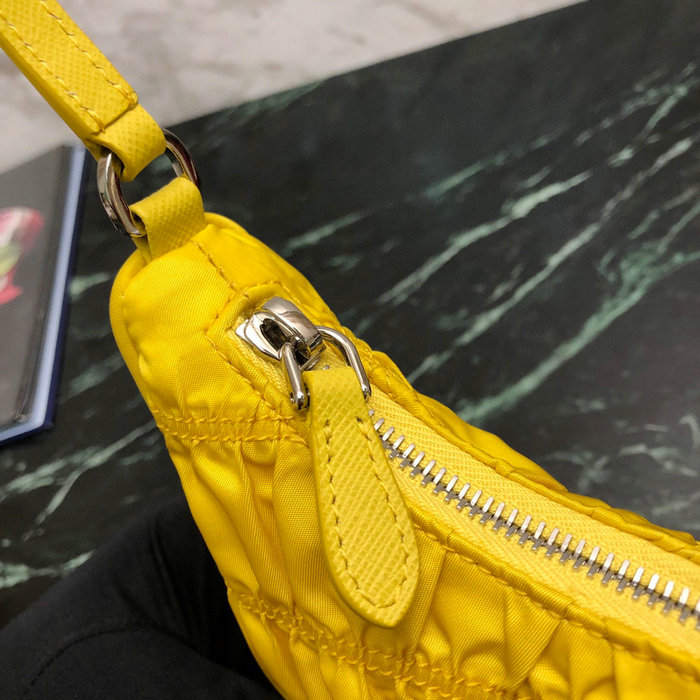 Prada Nylon Hobo bag Yellow 1NE204