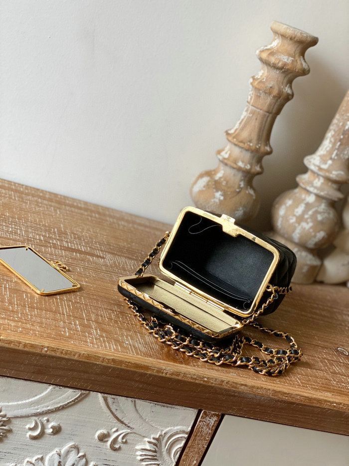 Chanel Small Vanity with Chain Black AP2717