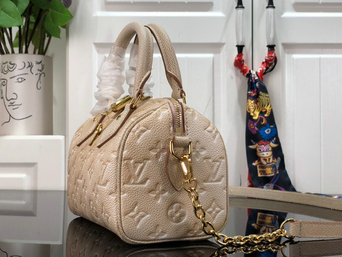 Louis Vuitton Speedy Bandouliere 20 Pale Beige M46163