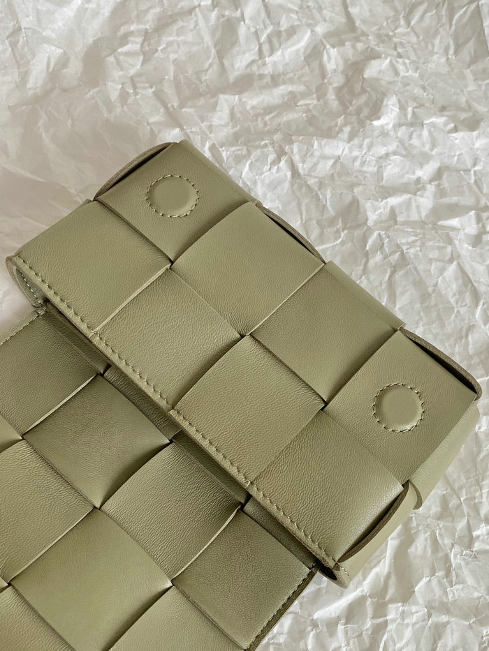 Bottega Veneta Lambskin Mini Cassette Green B69367