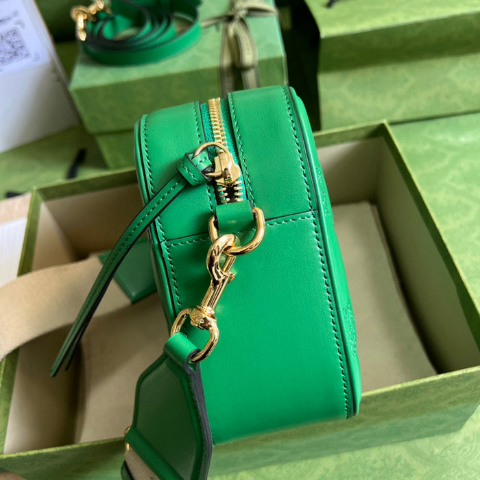 Gucci GG Matelasse leather small bag Green 702234