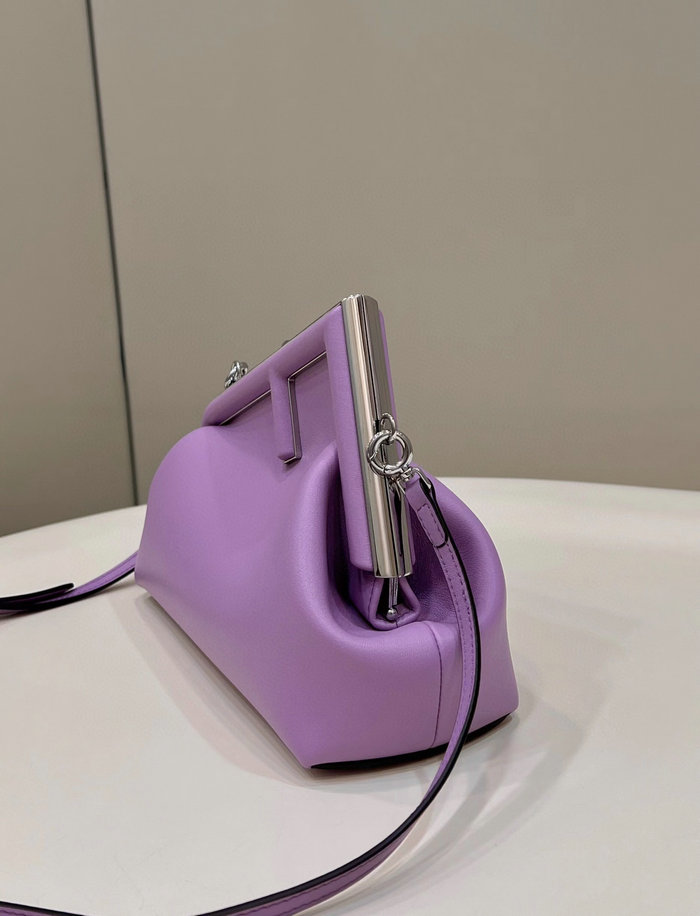 Fendi First small leather bag Purple F80018