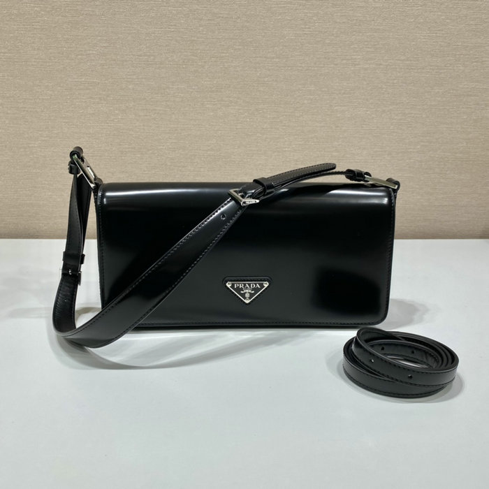 Prada Brushed leather Prada Femme bag Black 1BD323