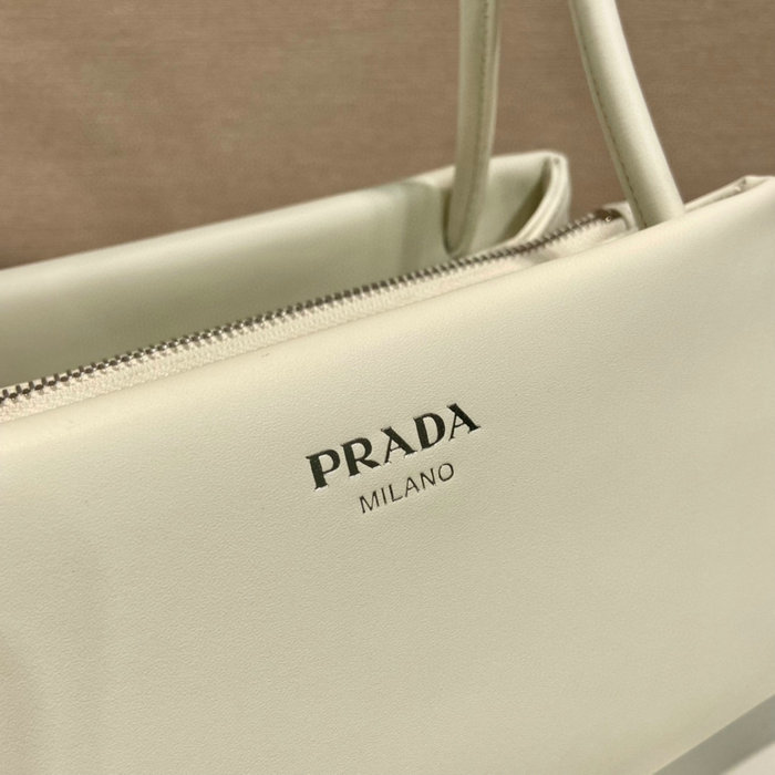 Prada Small leather bag White 1BA368