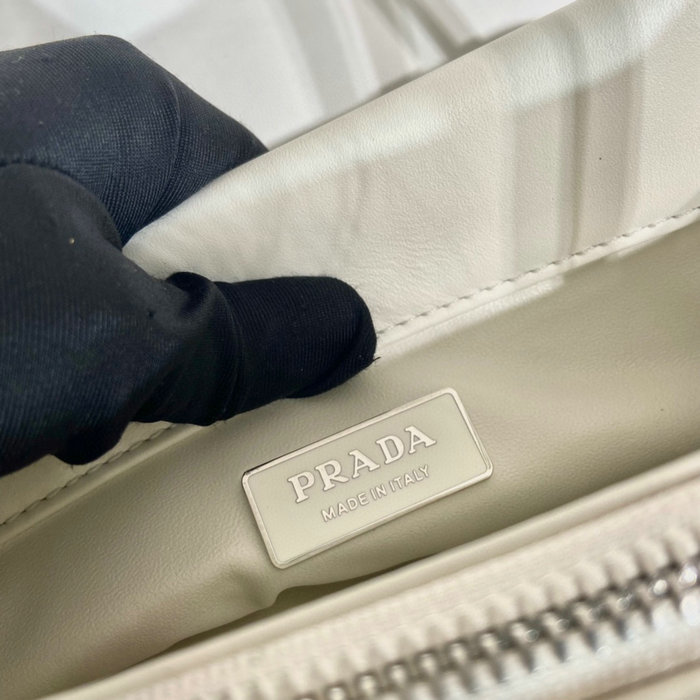 Prada Small leather bag White 1BA368