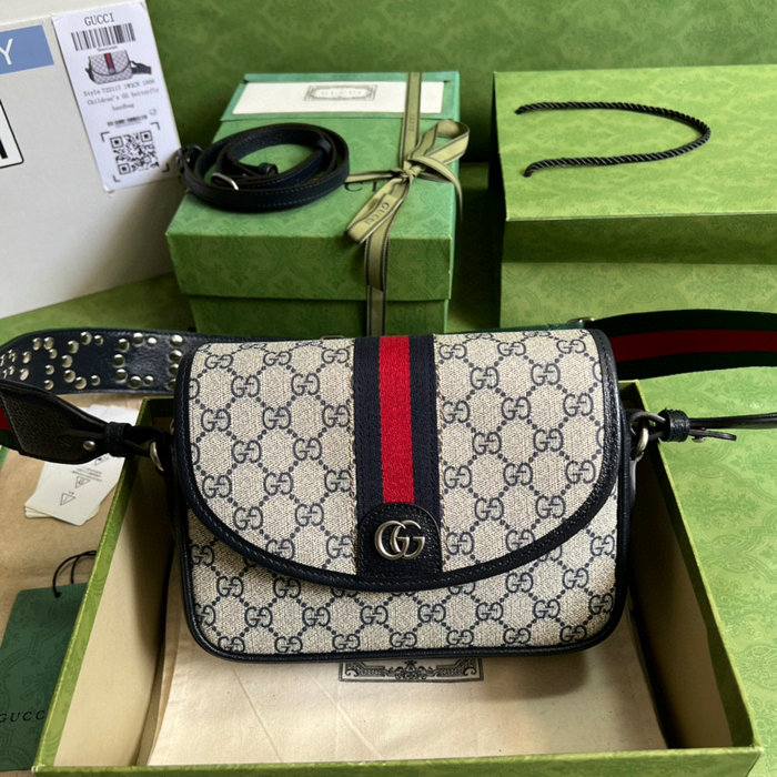 Gucci Ophidia mini GG shoulder bag Blue 722117