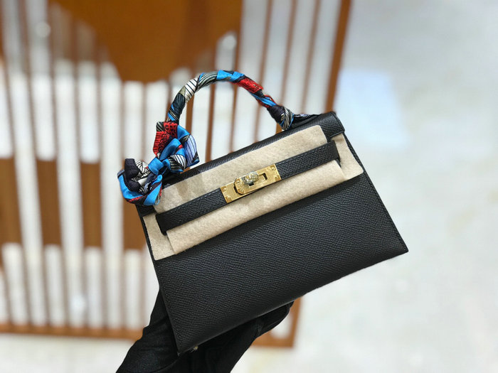 Hermes Mini Kelly II Bag Black H82401