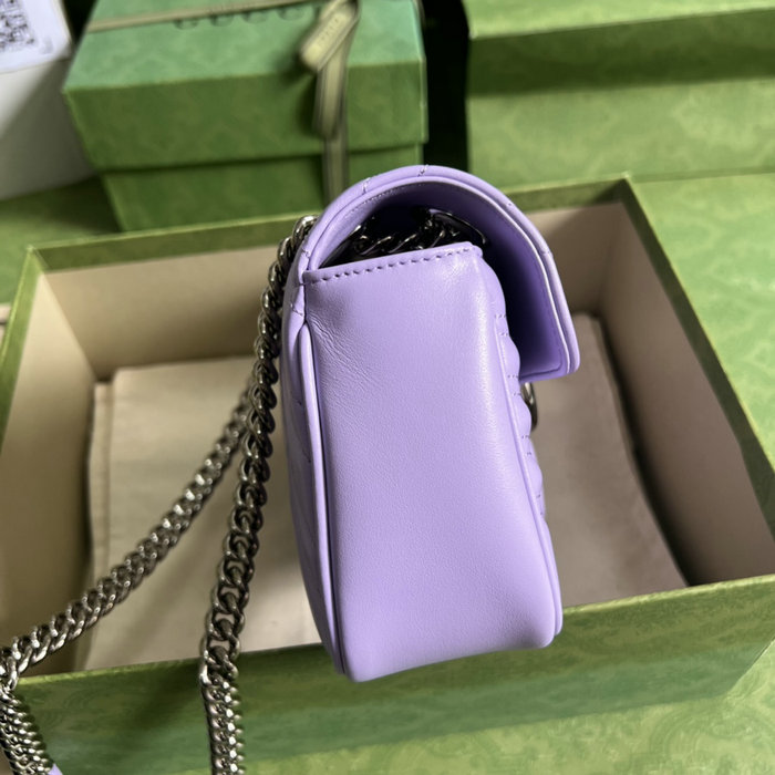 Gucci GG Marmont matelasse mini bag Lilac 446744