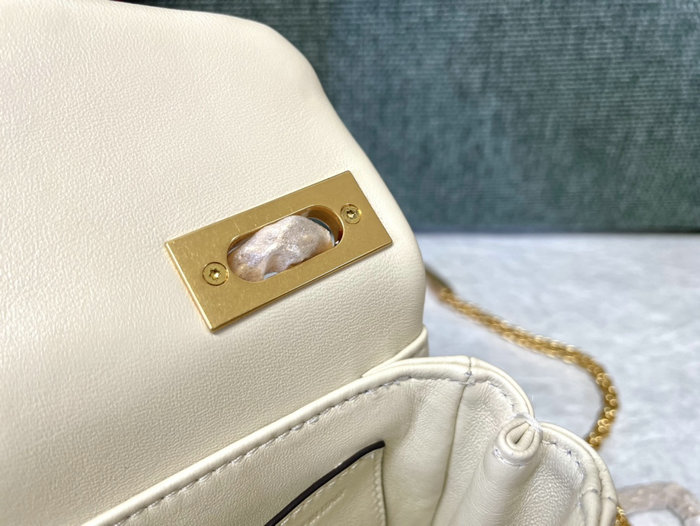 Valentino Garavani One Stud Shoulder Bag White V1215