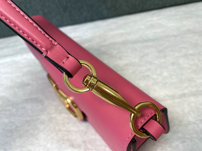 Valentino Loco Calfskin Shoulder Bag Pink V1133L