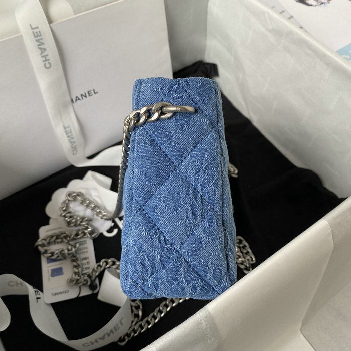 Chanel Denim Hobo Bag AS3830