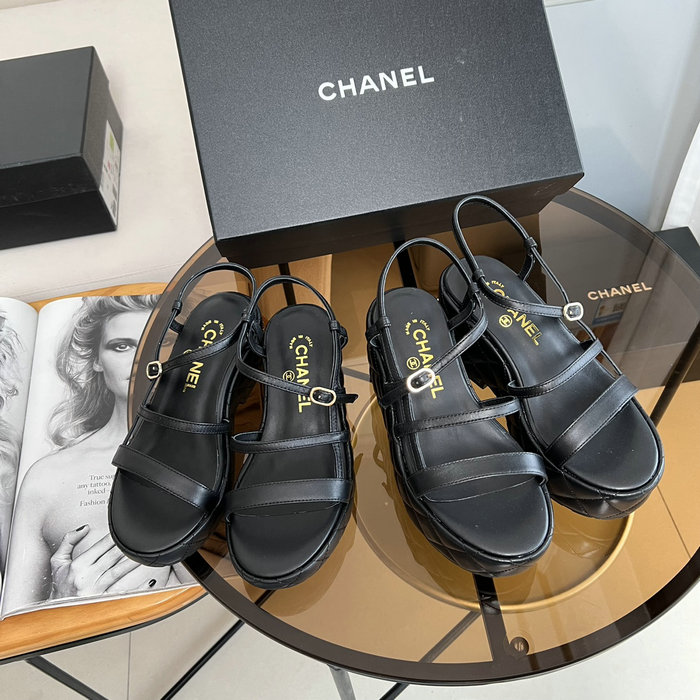 Chanel Wedge Sandals CS04044