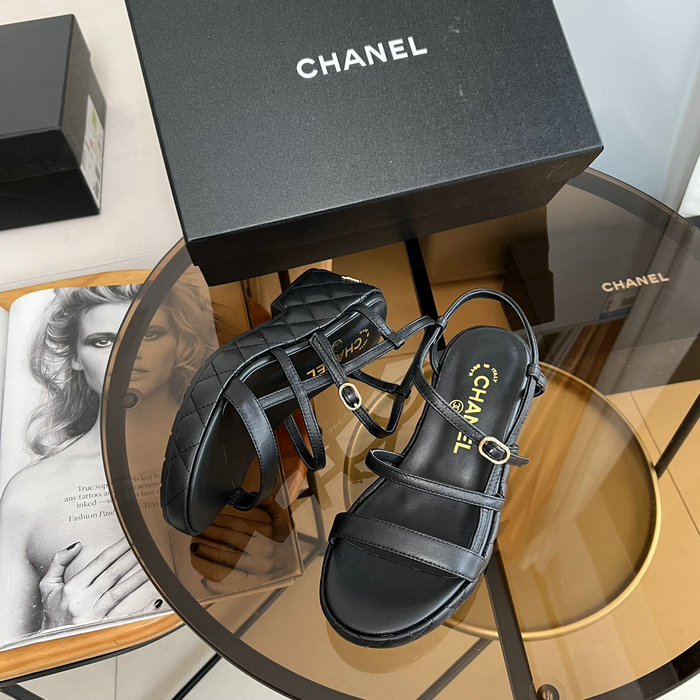 Chanel Wedge Sandals CS04044