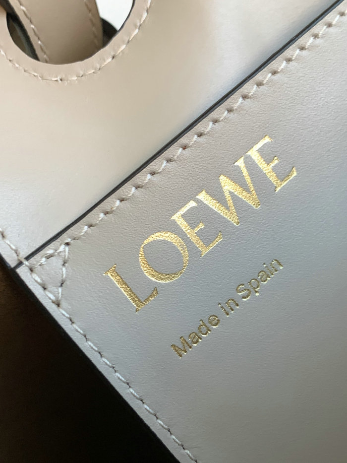 LOEWE Small Anagram Grain Leather Tote bag Grey L62186