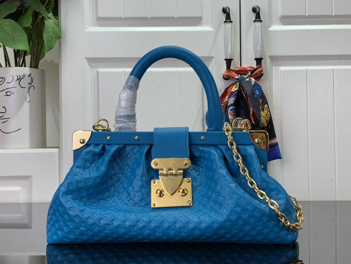 Louis Vuitton Monogram Clutch Blue M22326