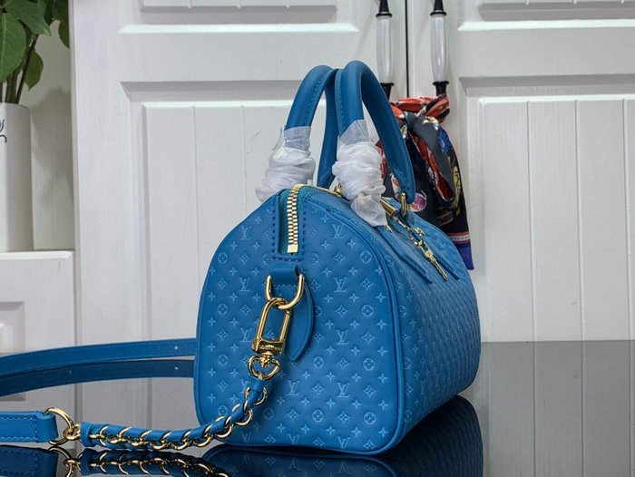 Louis Vuitton Speedy Bandouliere 20 Blue M22596