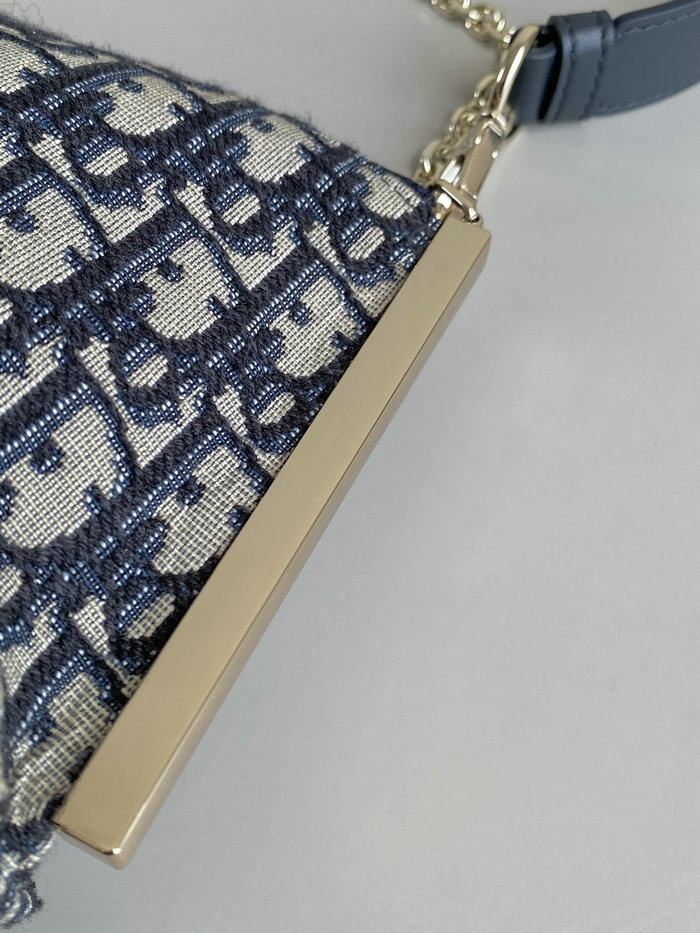 Dior Canvas Club Bag Blue D6521