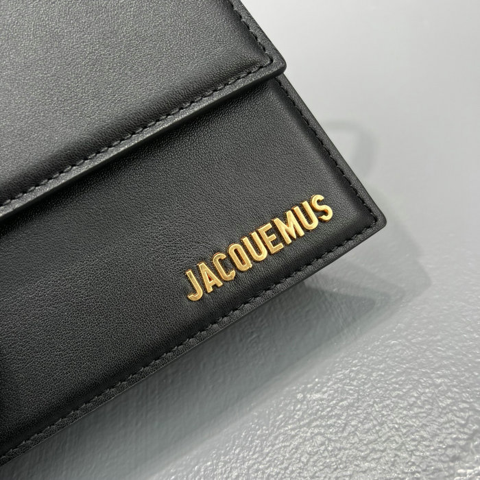 Jacquemus Le Bambino Long Calfskin shoulder bag Black JB2036