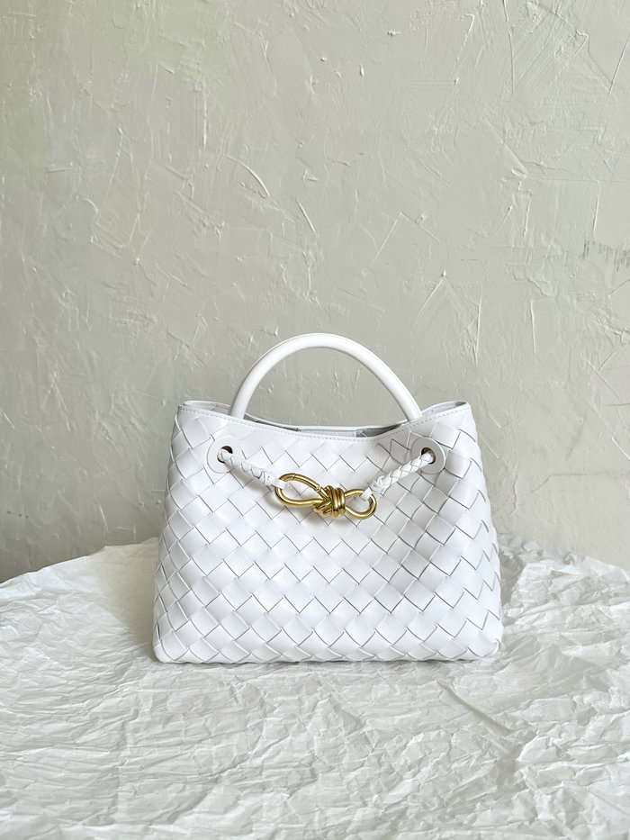 Bottega Veneta Small Andiamo Tote Bag White B74356