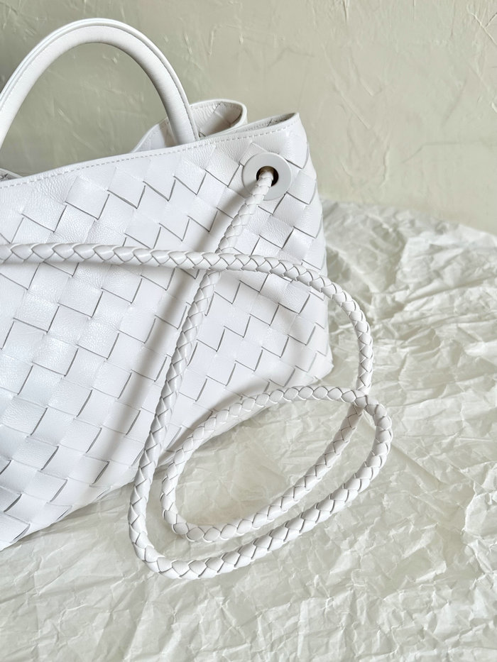 Bottega Veneta Small Andiamo Tote Bag White B74356