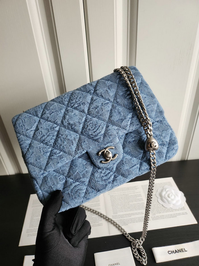 Chanel Denim Flap Shoulder Bag AS3921