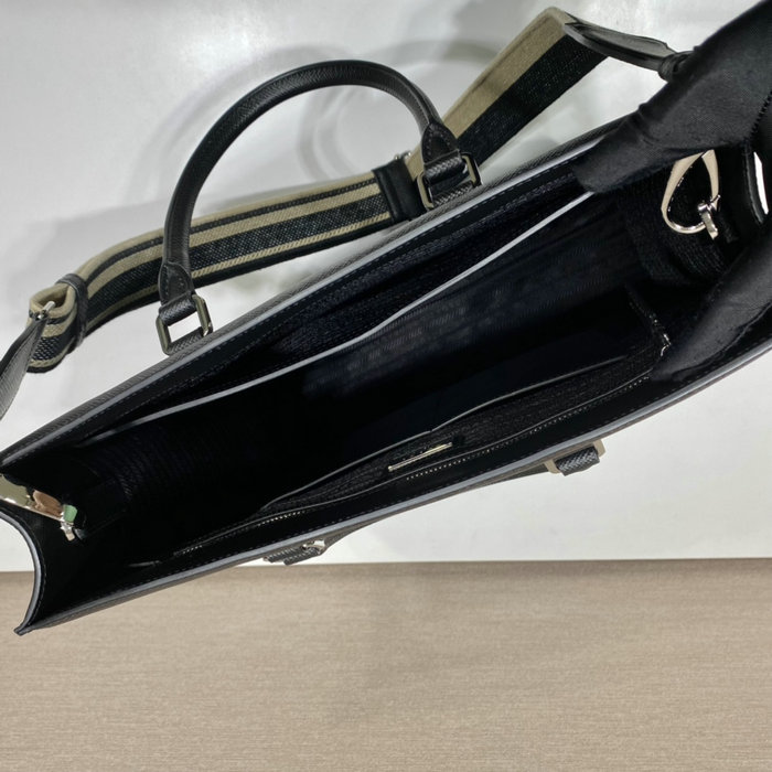 Prada Saffiano Leather Tote Bag Black 2VG084