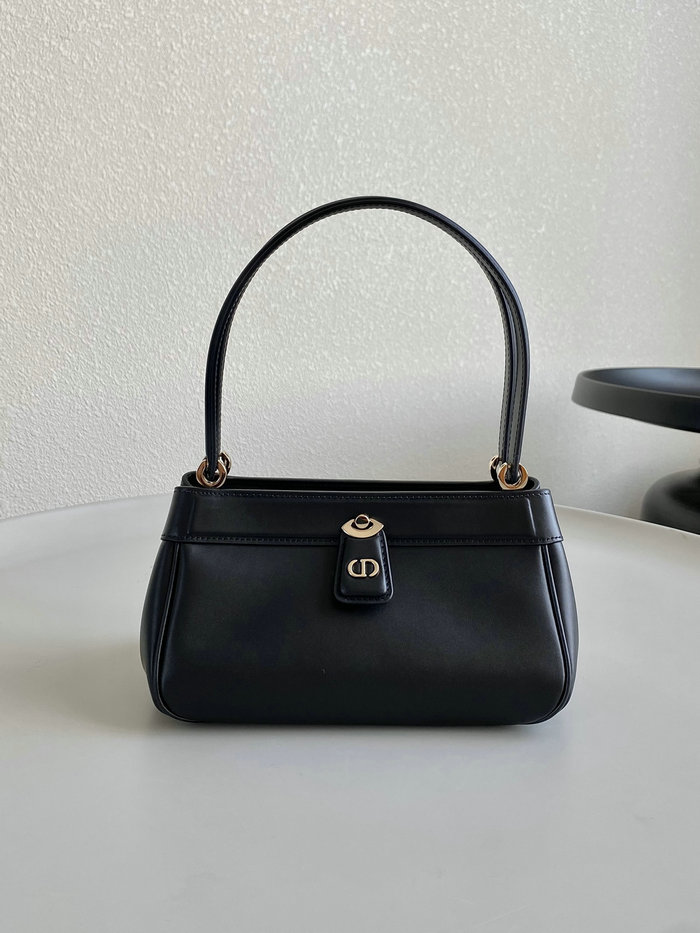 Small Dior Leather Key Bag Black D6098