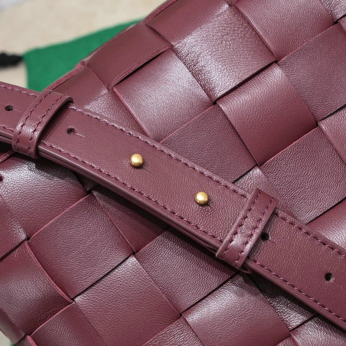 Bottega Veneta Bowling Cassette Bag Burgundy B730327