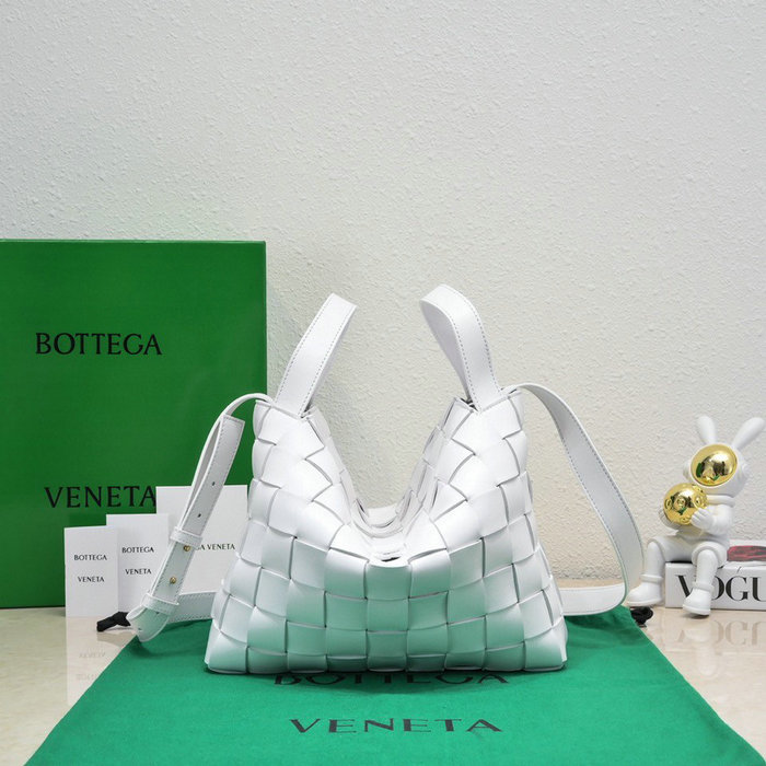 Bottega Veneta Bowling Cassette Bag White B730327