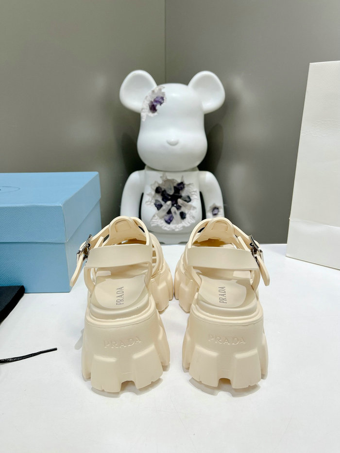 Prada Foam rubber sandals Cream SDP051402