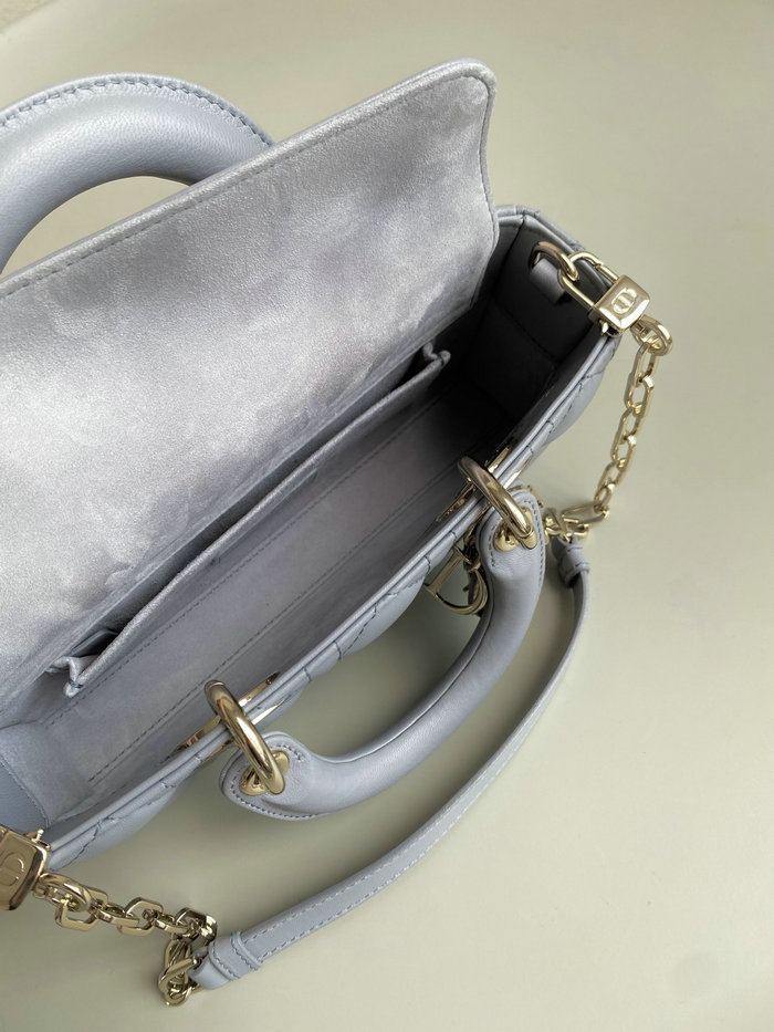 Small LADY D-JOY BAG Grey D3380