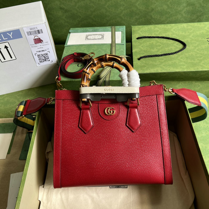 Gucci Diana Small Tote Bag Red 702721