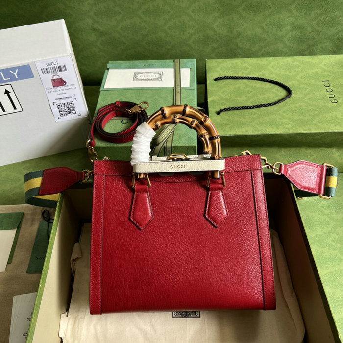 Gucci Diana Small Tote Bag Red 702721