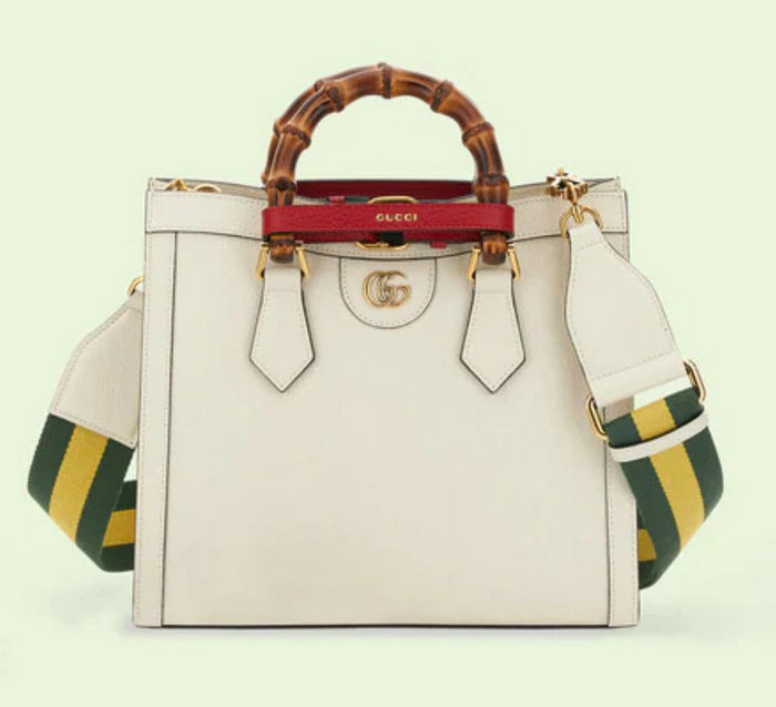 Gucci Diana Small Tote Bag White 702721